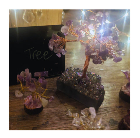 Little Crystal Tress Beautiful crystal tress shining in fairy lights.
